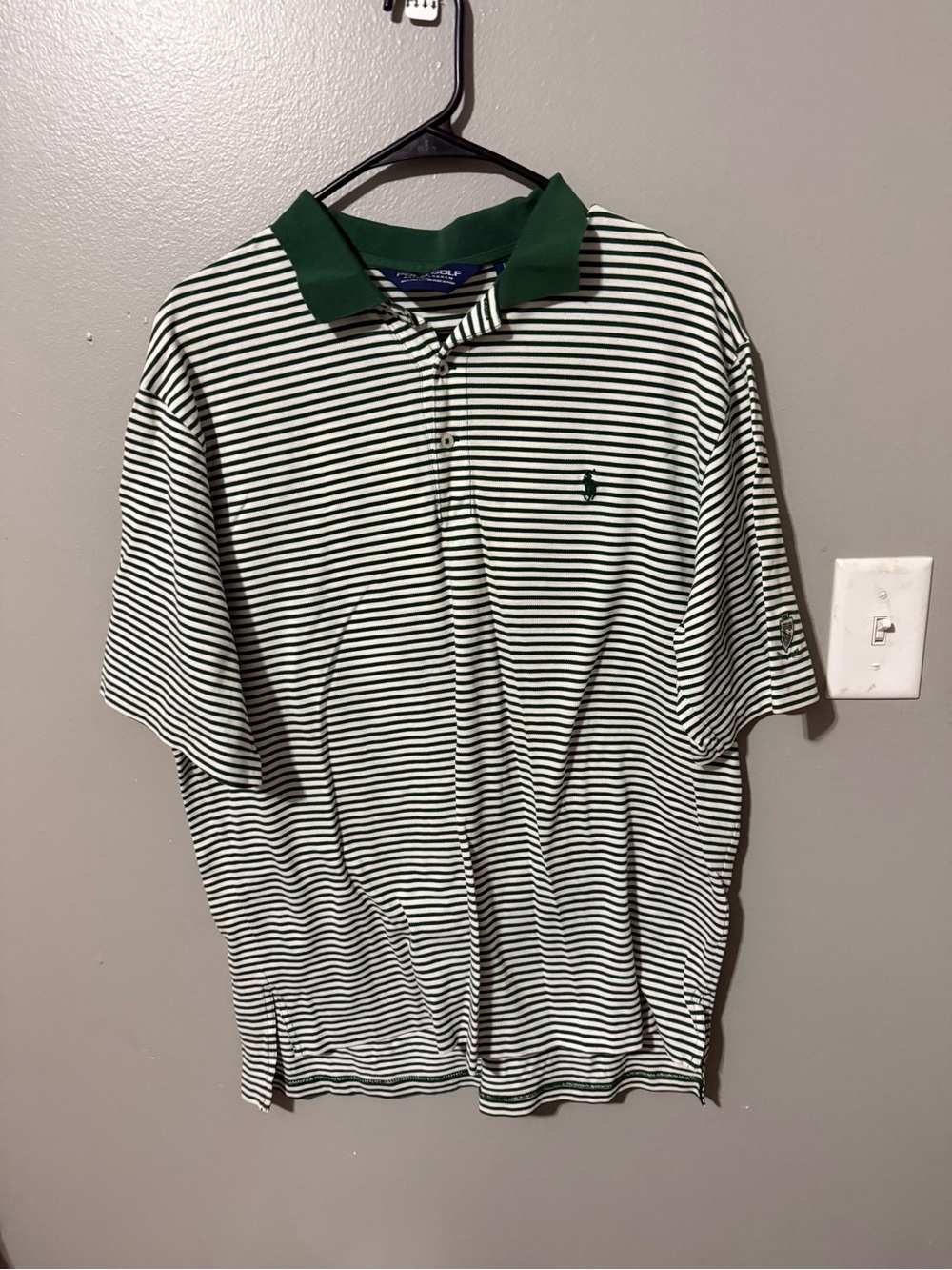 Ralph Lauren Golf Men’s Green & White Striped Polo